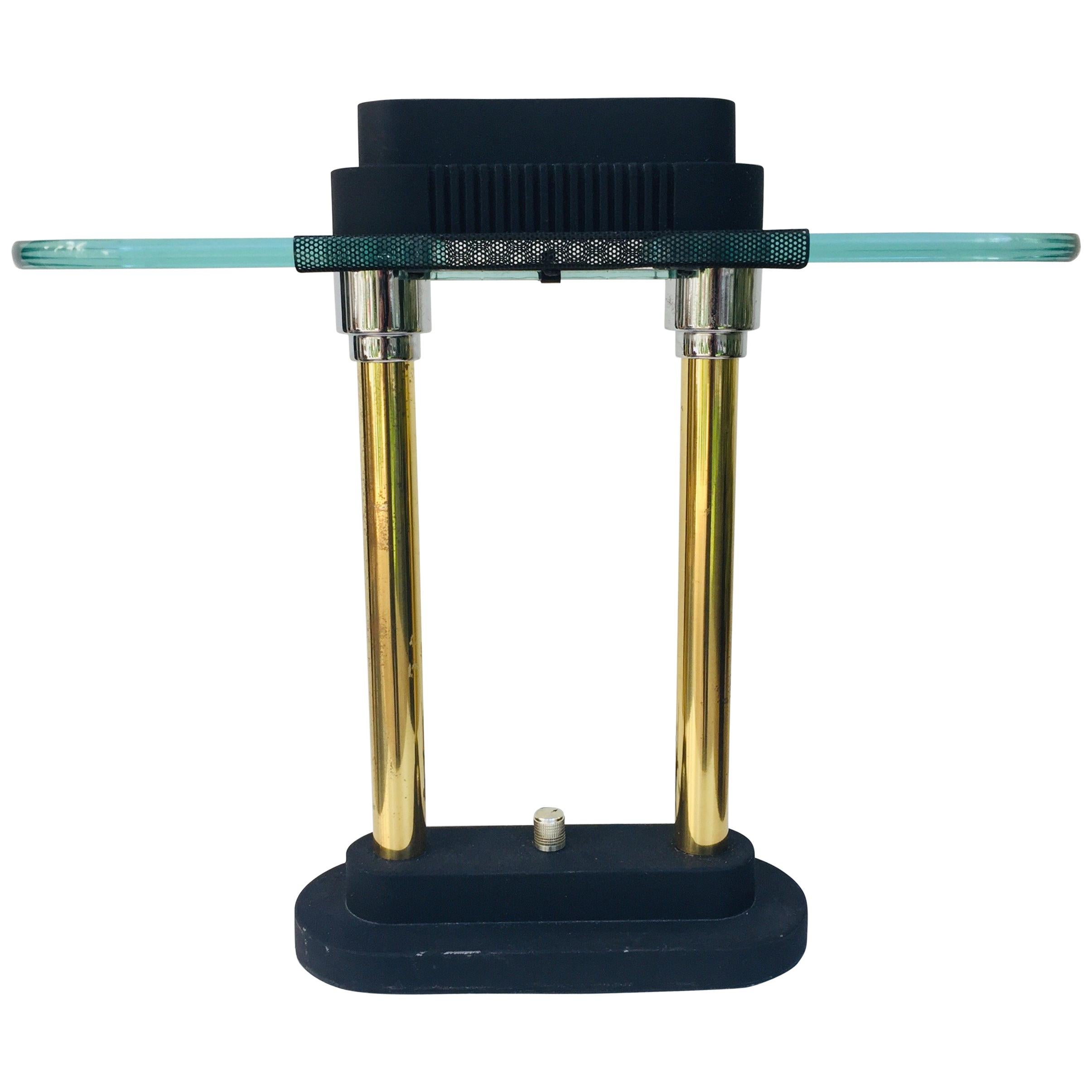 Postmodern Halogen Desk Table Lamp 1980s