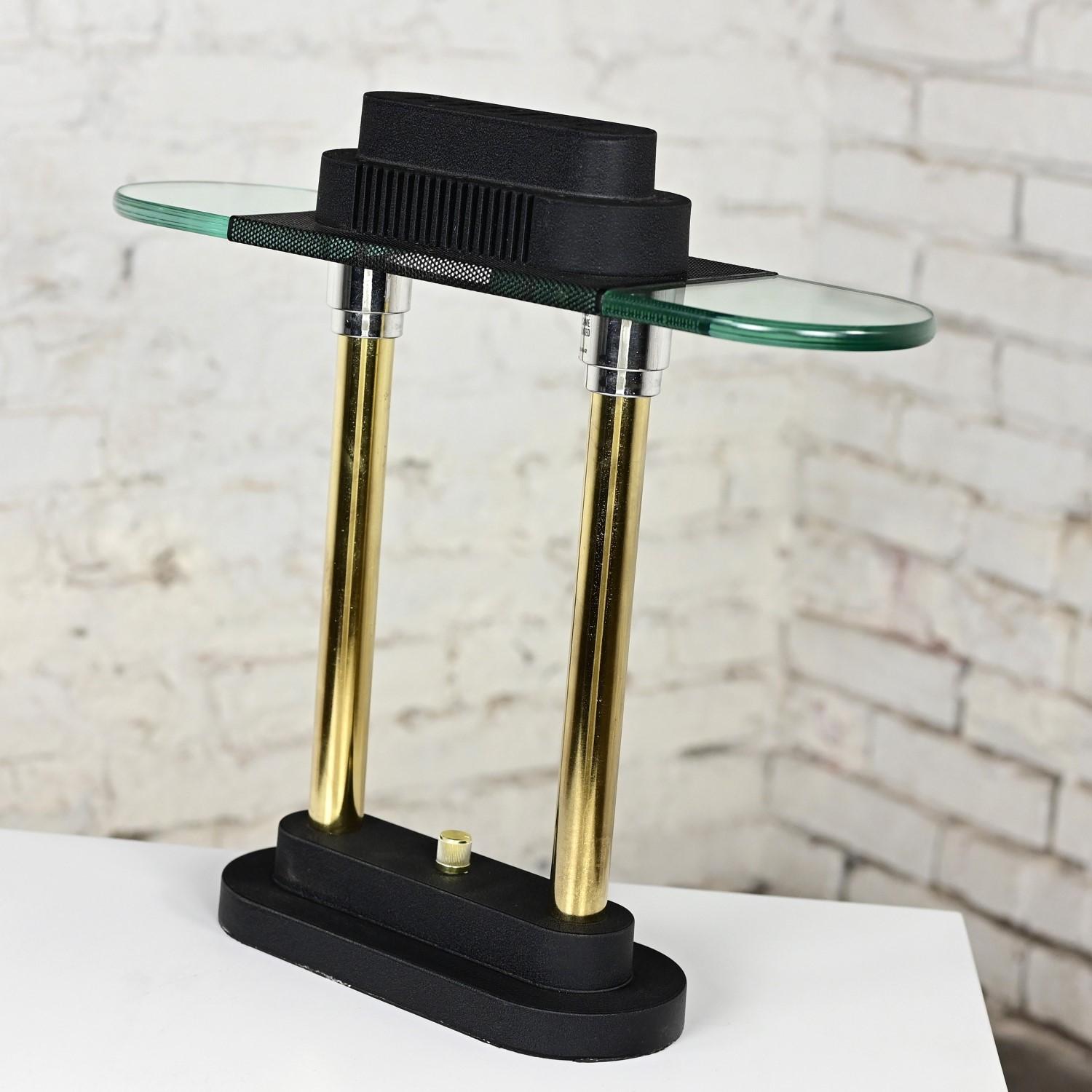 Postmodern Halogen Table Lamp Style of Robert Sonneman for George Kovacs In Good Condition For Sale In Topeka, KS