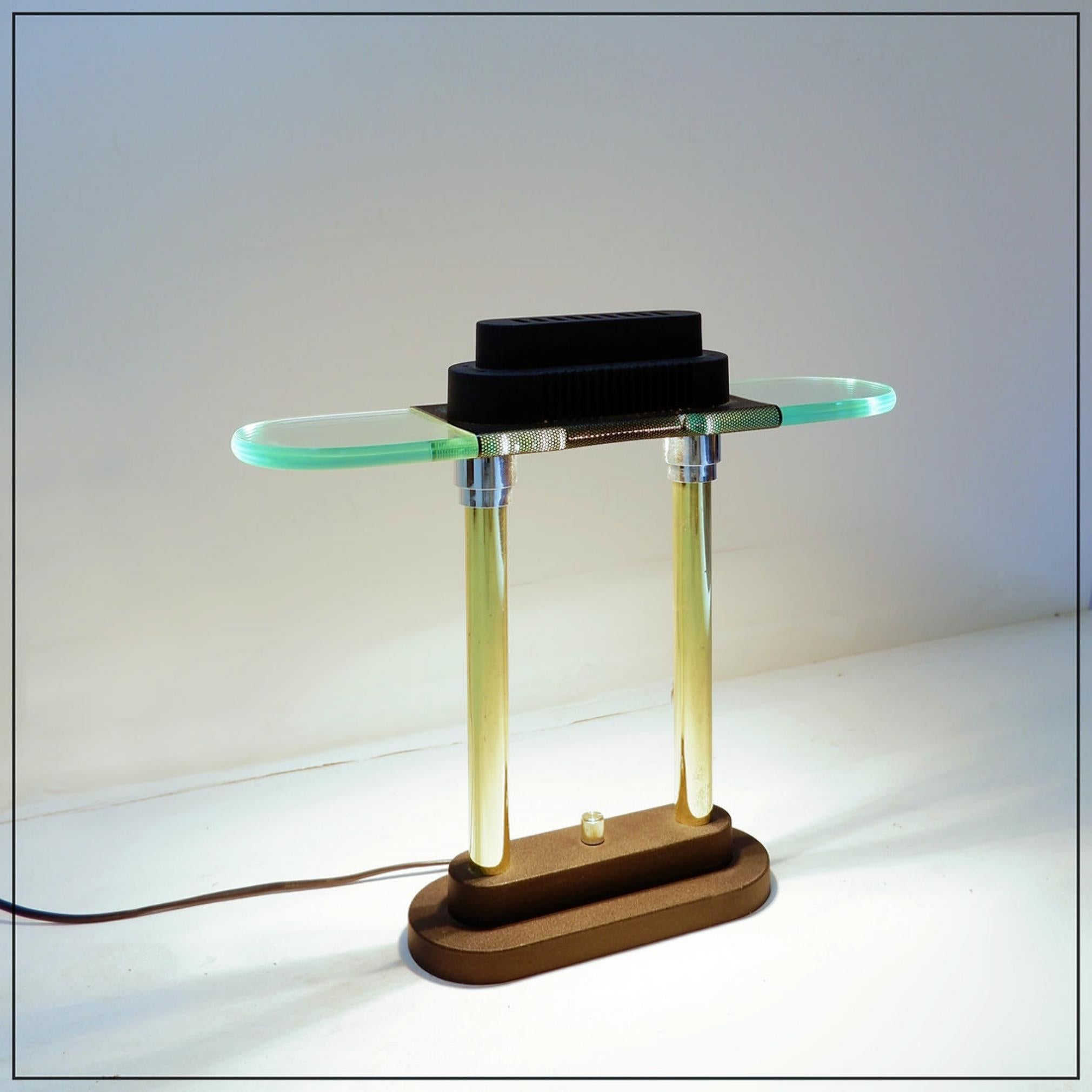 Postmodern Halogen Table Lamp Style of Robert Sonneman for George Kovacs For Sale 2