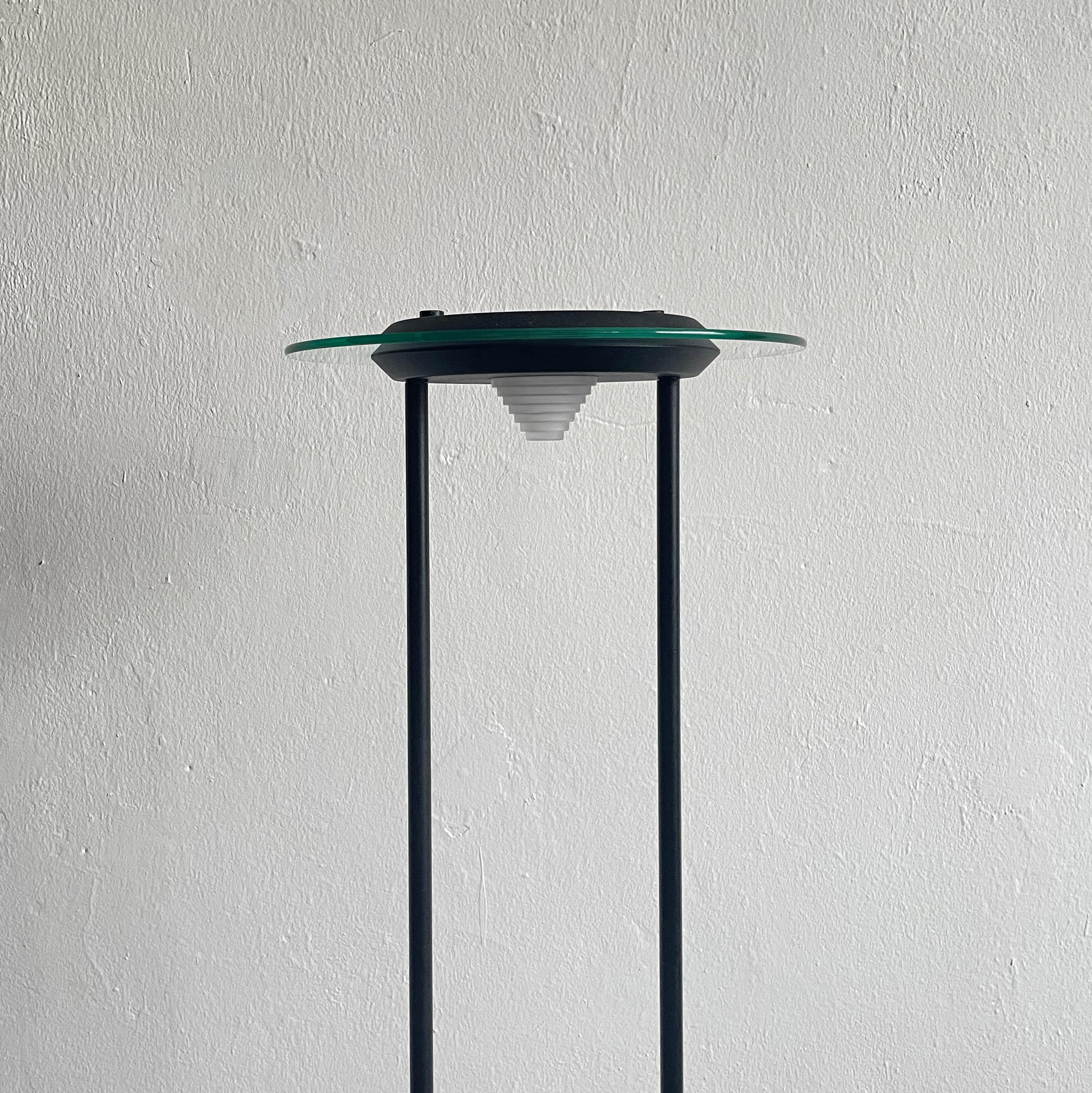 European Postmodern Halogen UFO Floor Lamp, 1980s For Sale
