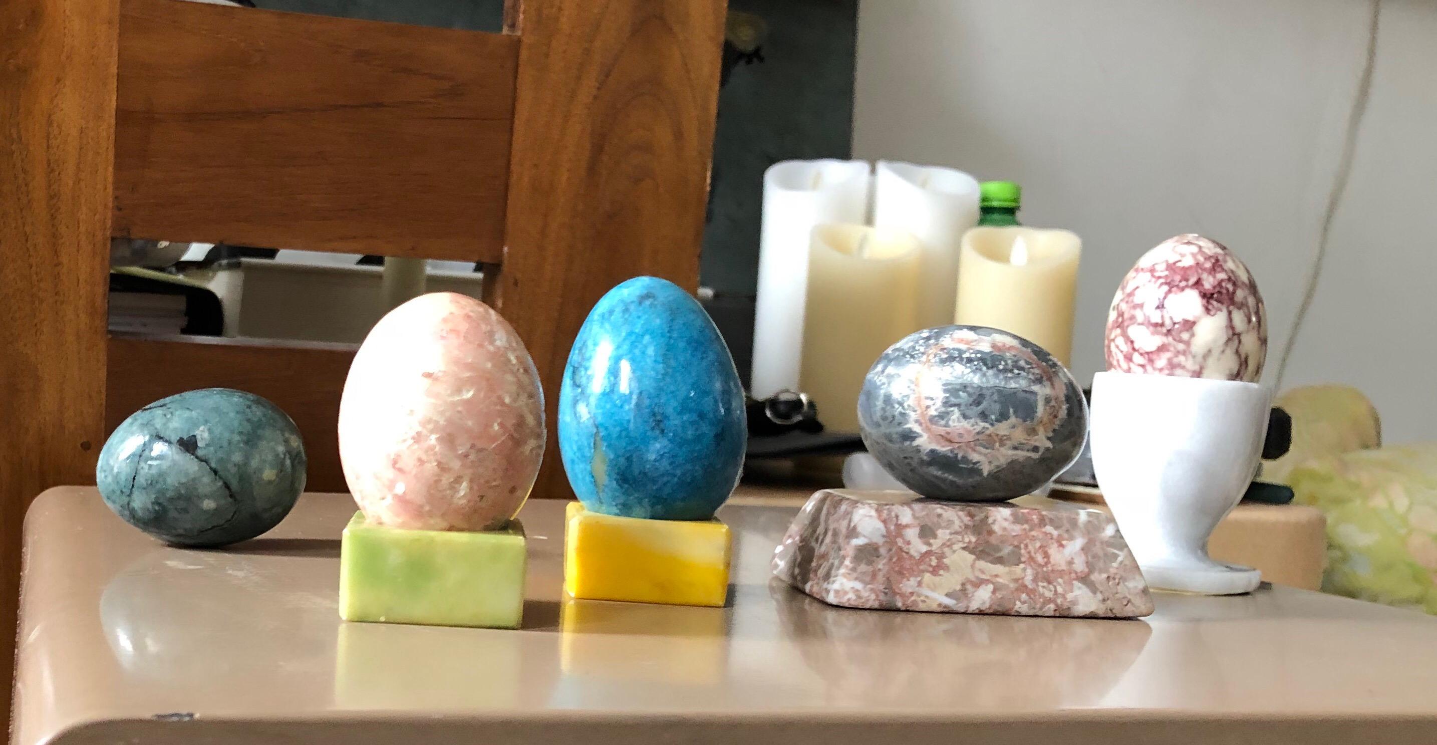 decorative stone eggs