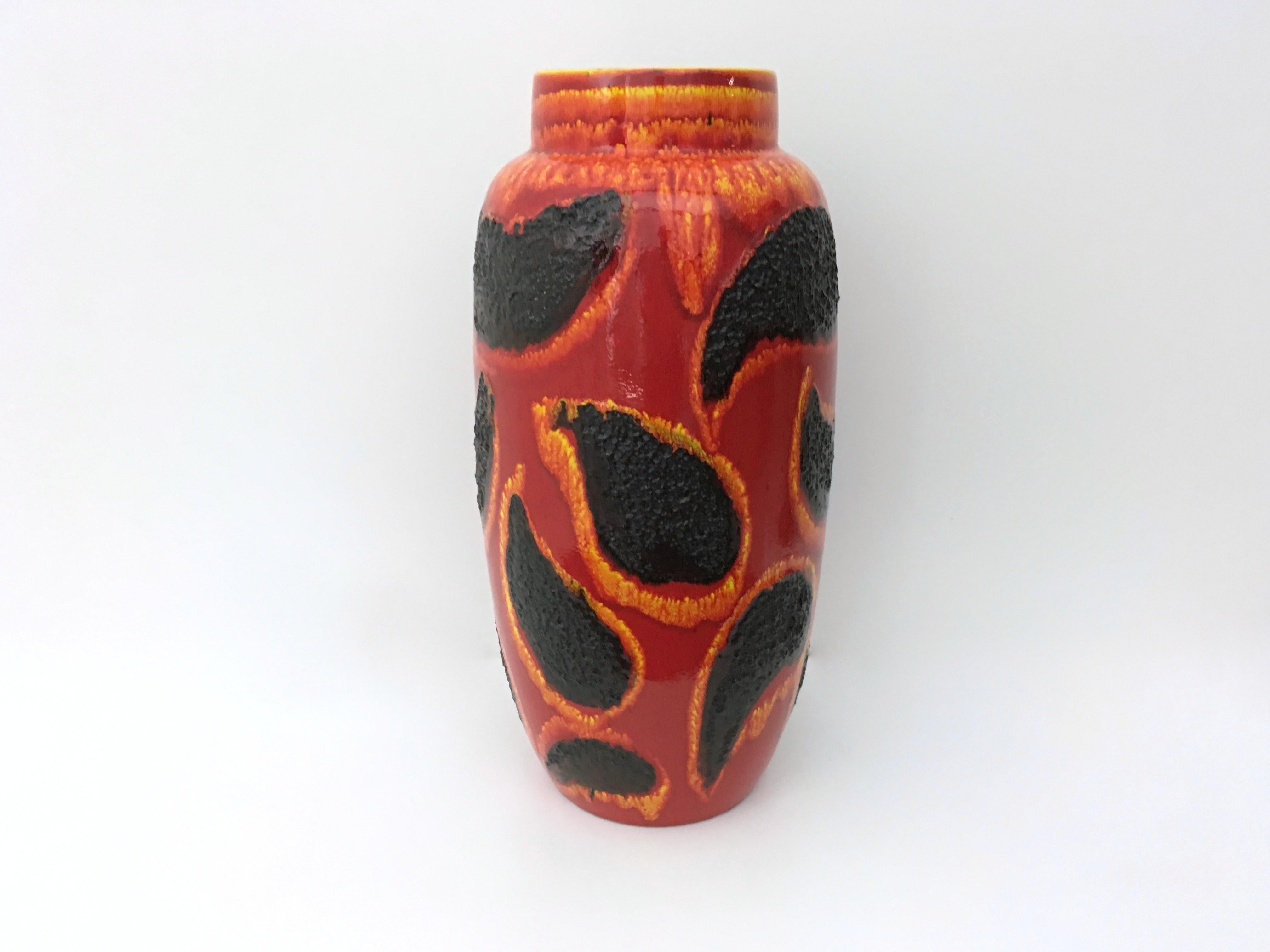 Made in Germany, 1970s. 
This handmade vase is made in glazed ceramic.
It is a vintage piece, therefore it might show slight traces of use, but it can be considered as in very good original condition and ready to become a piece in a home.

Measure: