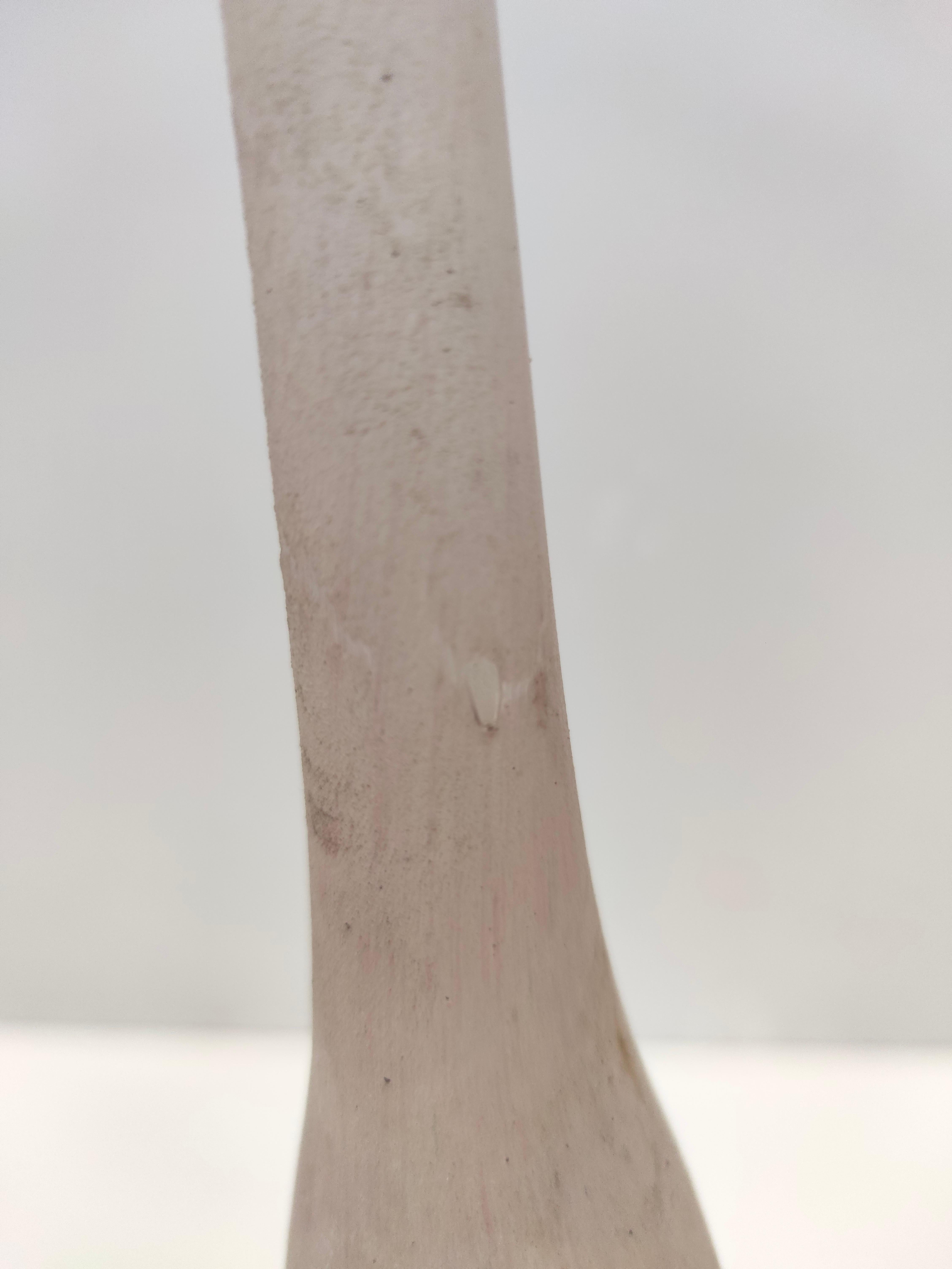 Postmodern Handmade Scavo Glass Bottle / Vase by Luigi Mellara, Italy For Sale 6