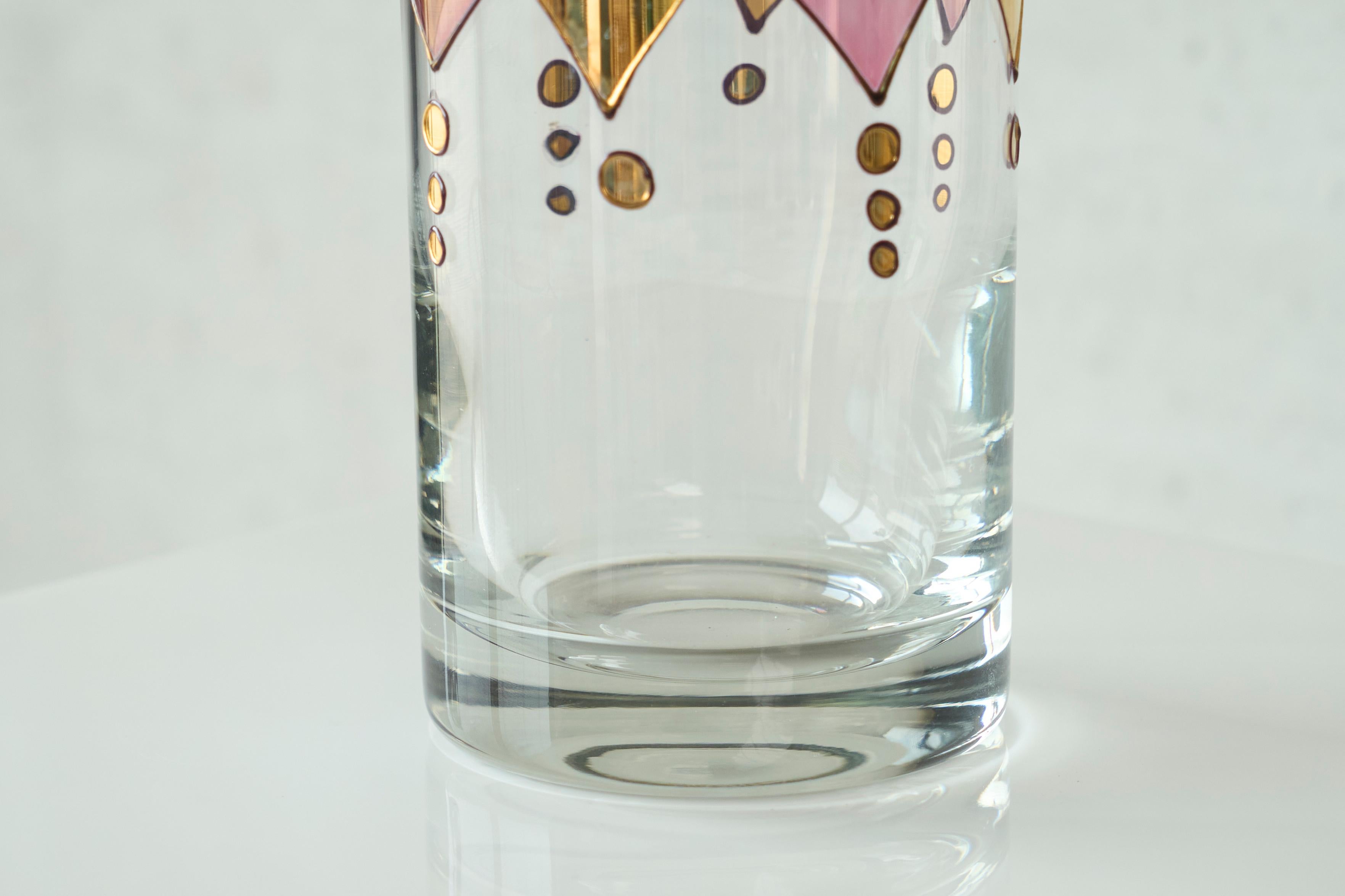 Fait main Vase d'art postmoderne Harlequin des années 1980 en vente