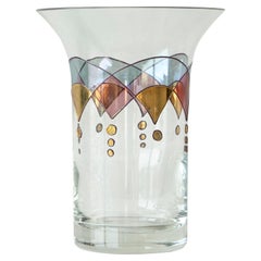 Postmodern 'Harlequin' Art Glass Vase 1980s