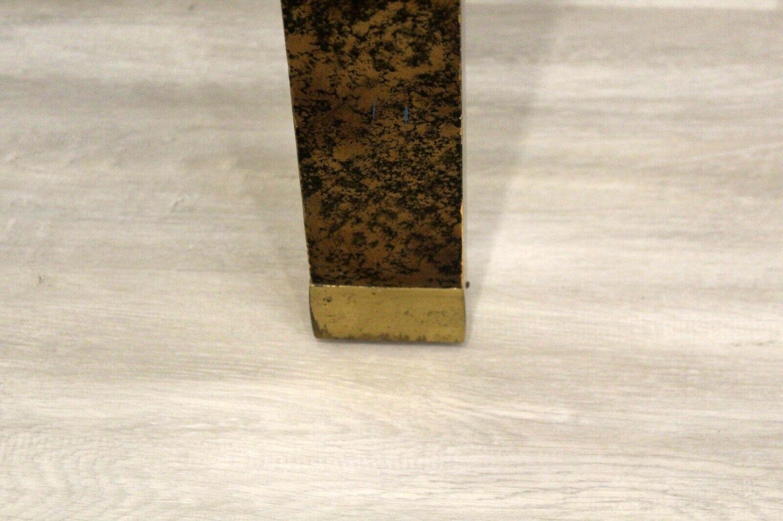 Postmodern Henredon Faux Tortoise Shell Smoked Glass Console Table 1