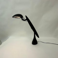 Postmodern Heron black Lamp by Isao Hosoe for Luxo, 1980’s