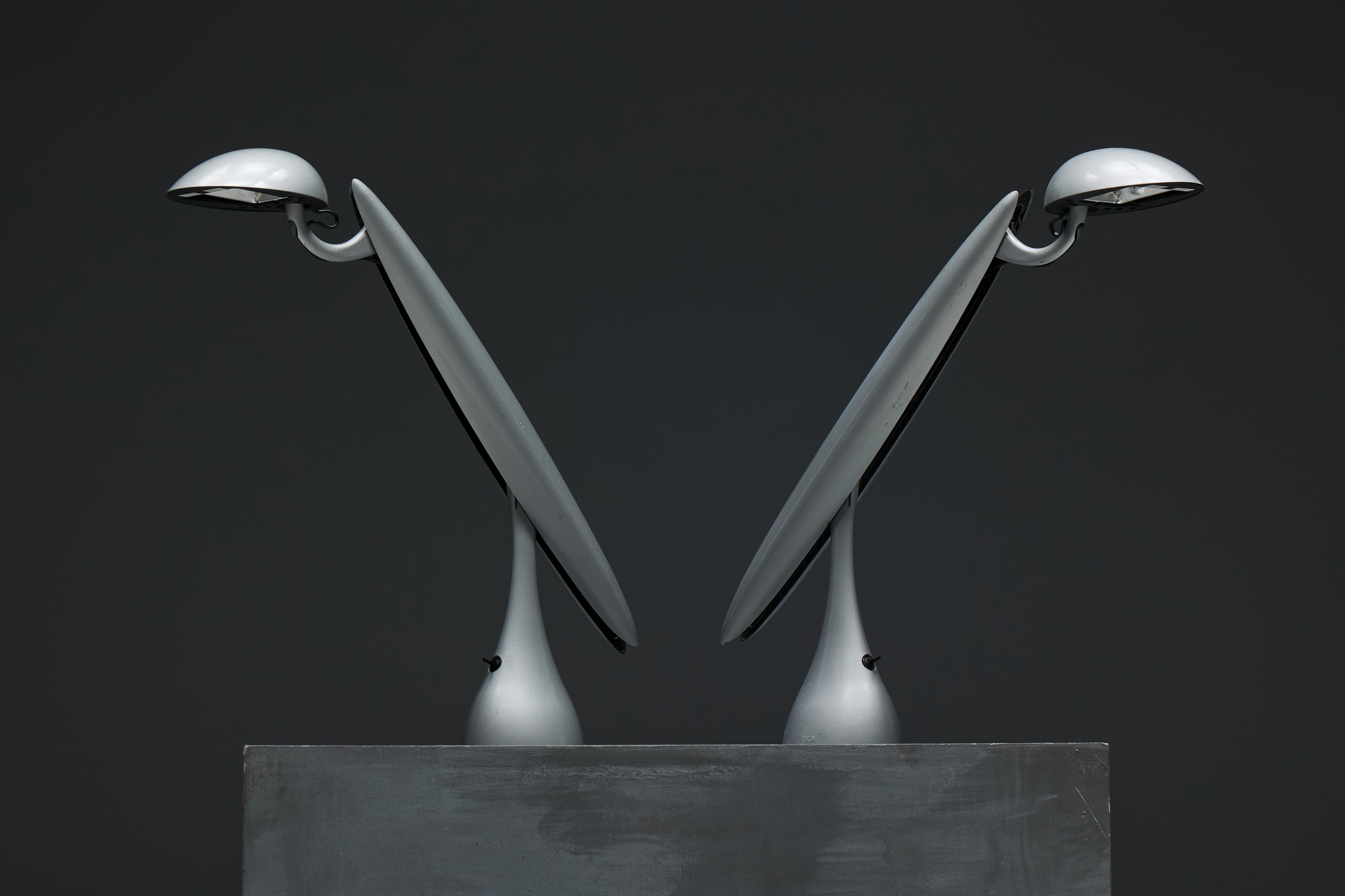 Lámparas de escritorio posmodernas Heron de Isao Hosoe para Luxo, Noruega, década de 1990 en venta 10