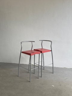 Postmodern Hi-Glob Bar Stools by Philippe Starck for Kartell, 1990s, Set of 2