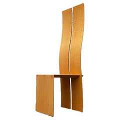 Postmodern High Back Chair, 1980s