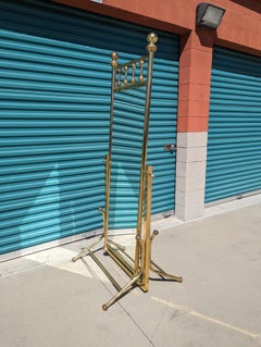 Postmodern Hollywood Regency Cheval Two-Sided Floor Mirror, c1970s