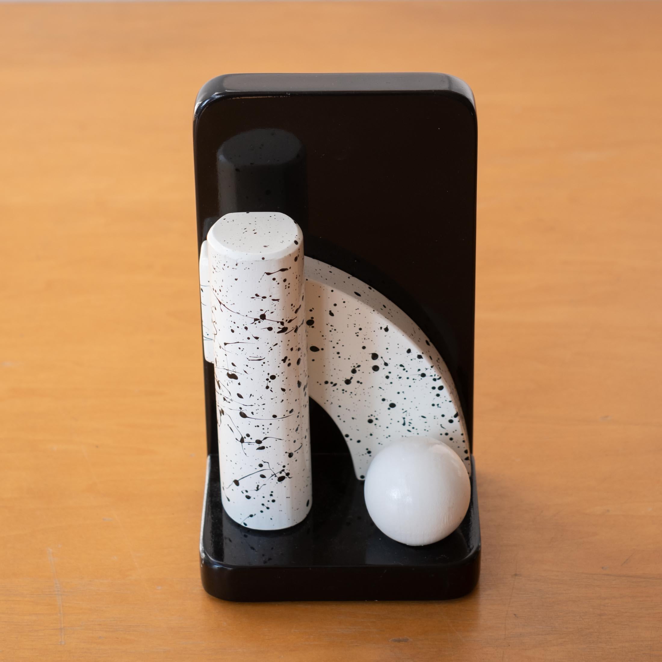 Postmodern House Bookends Memphis Milano 1980s For Sale 4