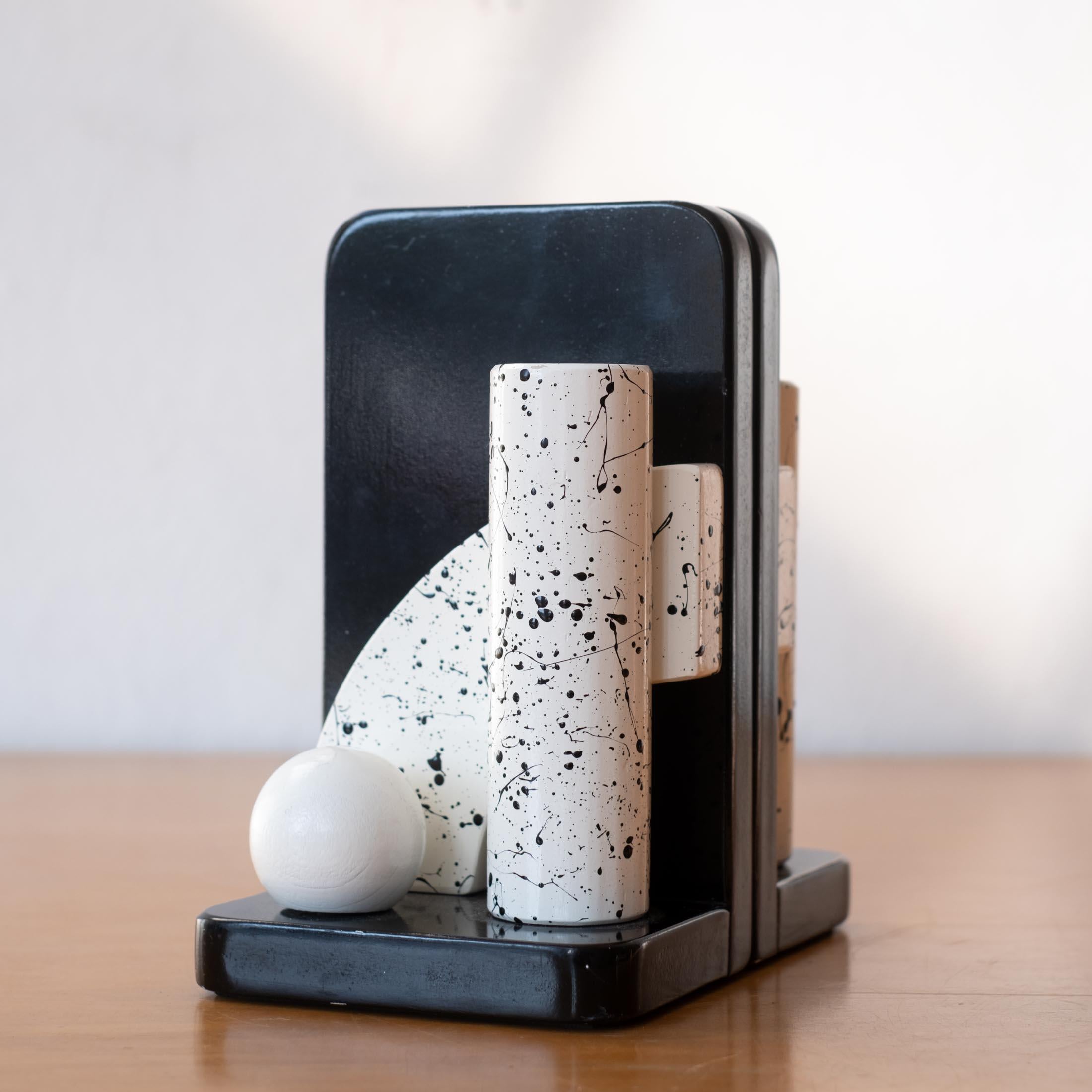 Postmodern House Bookends Memphis Milano 1980s For Sale 1