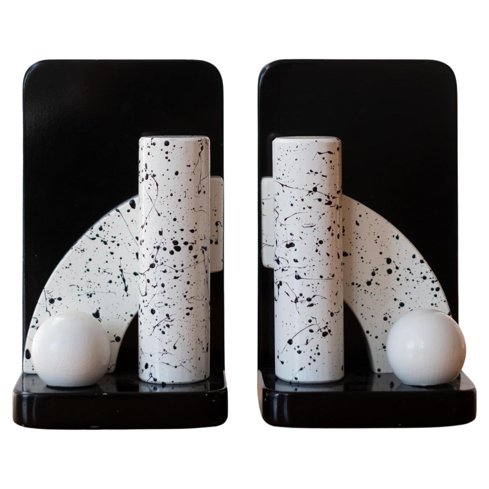 Postmodern House Bookends Memphis Milano 1980s