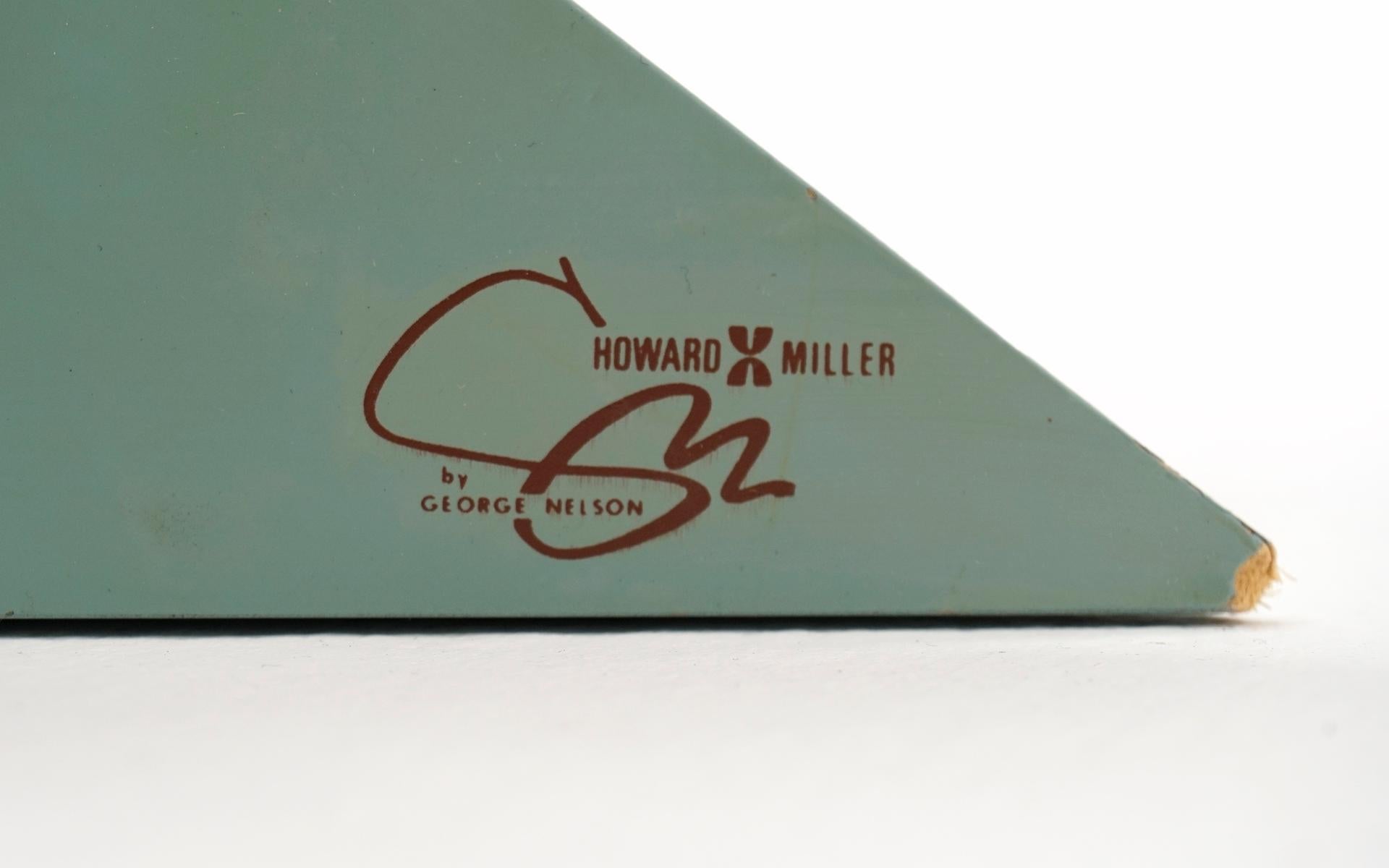Late 20th Century Postmodern Howard Miller George Nelson 1984 Olympus Table Clock 