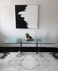 Postmodern Industrial Dining Table Designed by Robert Josten