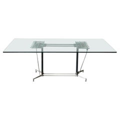 Postmodern Industrial Dining Table Designed by Robert Josten