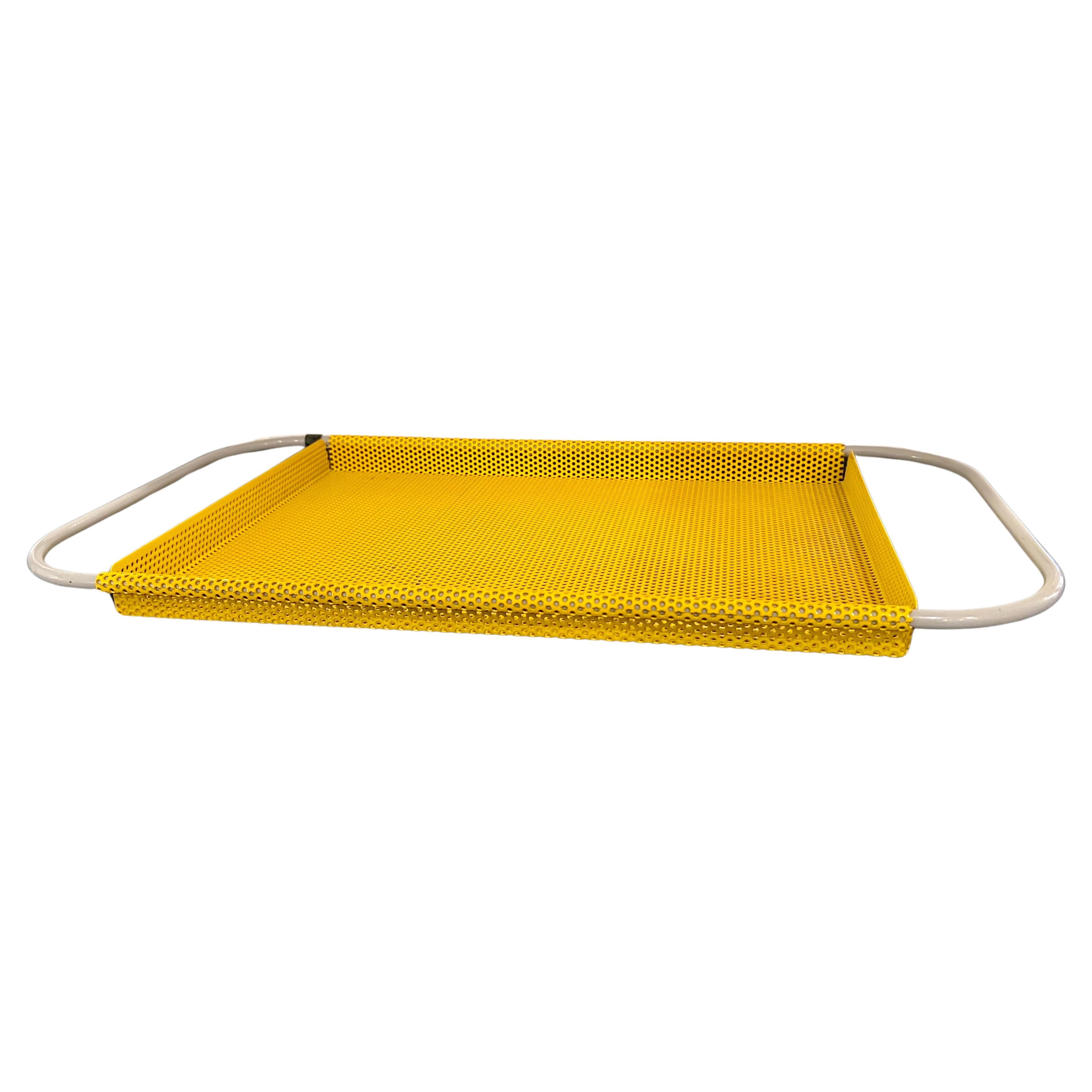 Late 20th Century Postmodern Italian 1980's Perforated Metal Tray For Sale