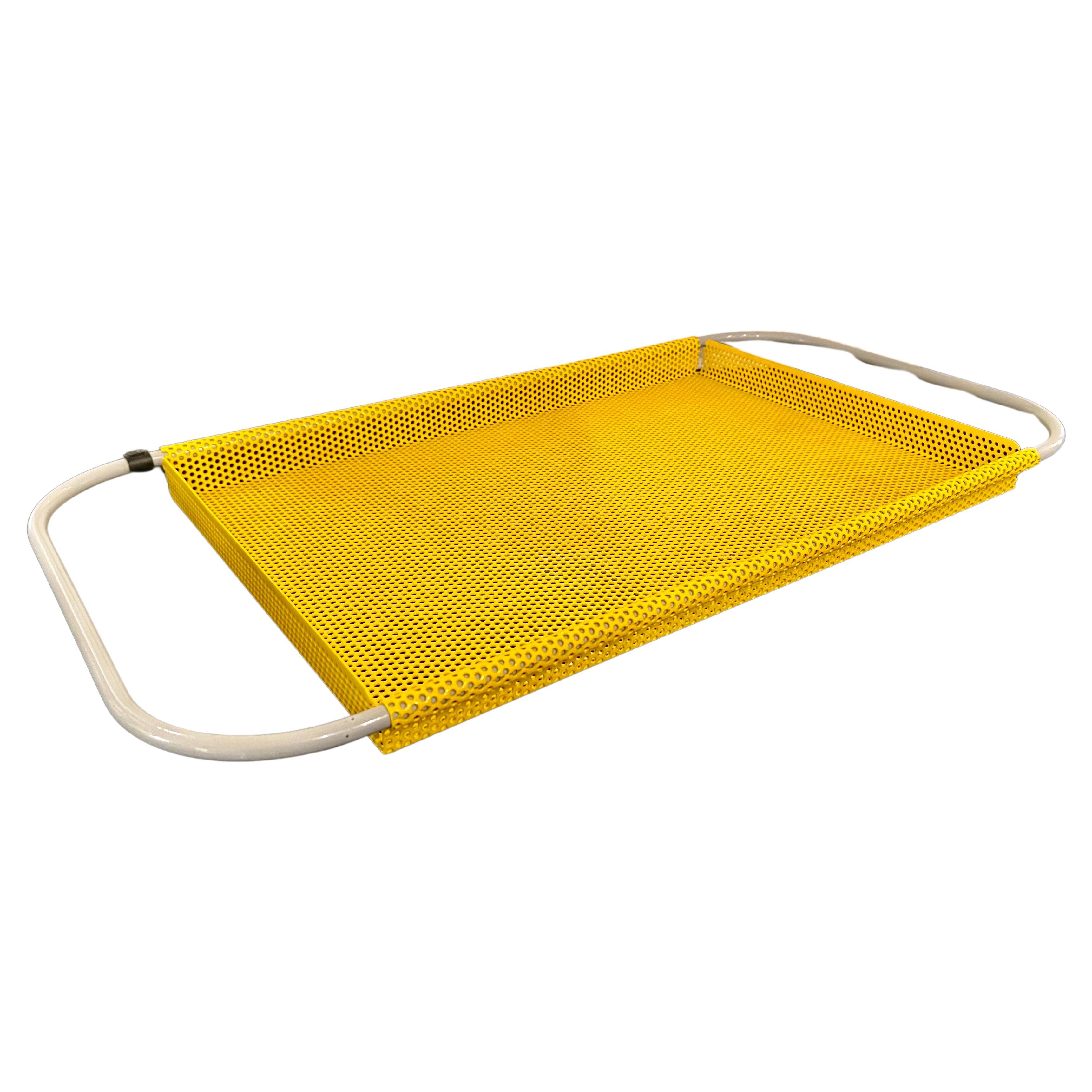 Postmodern Italian 1980's Perforated Metal Tray For Sale