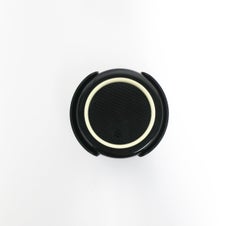 Italian Postmodern Black and White Cocktail or Drink Coasters, 1980s, Set 6