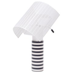 Postmodern Italian Black and White Table Lamp 'Shogun' by Mario Botta