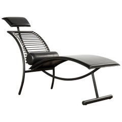 Postmodern Italian Chaise Lounge Chair, 1980s
