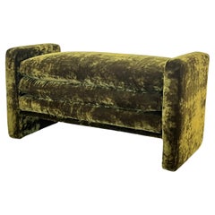 Postmodern Italian Chenille Bench