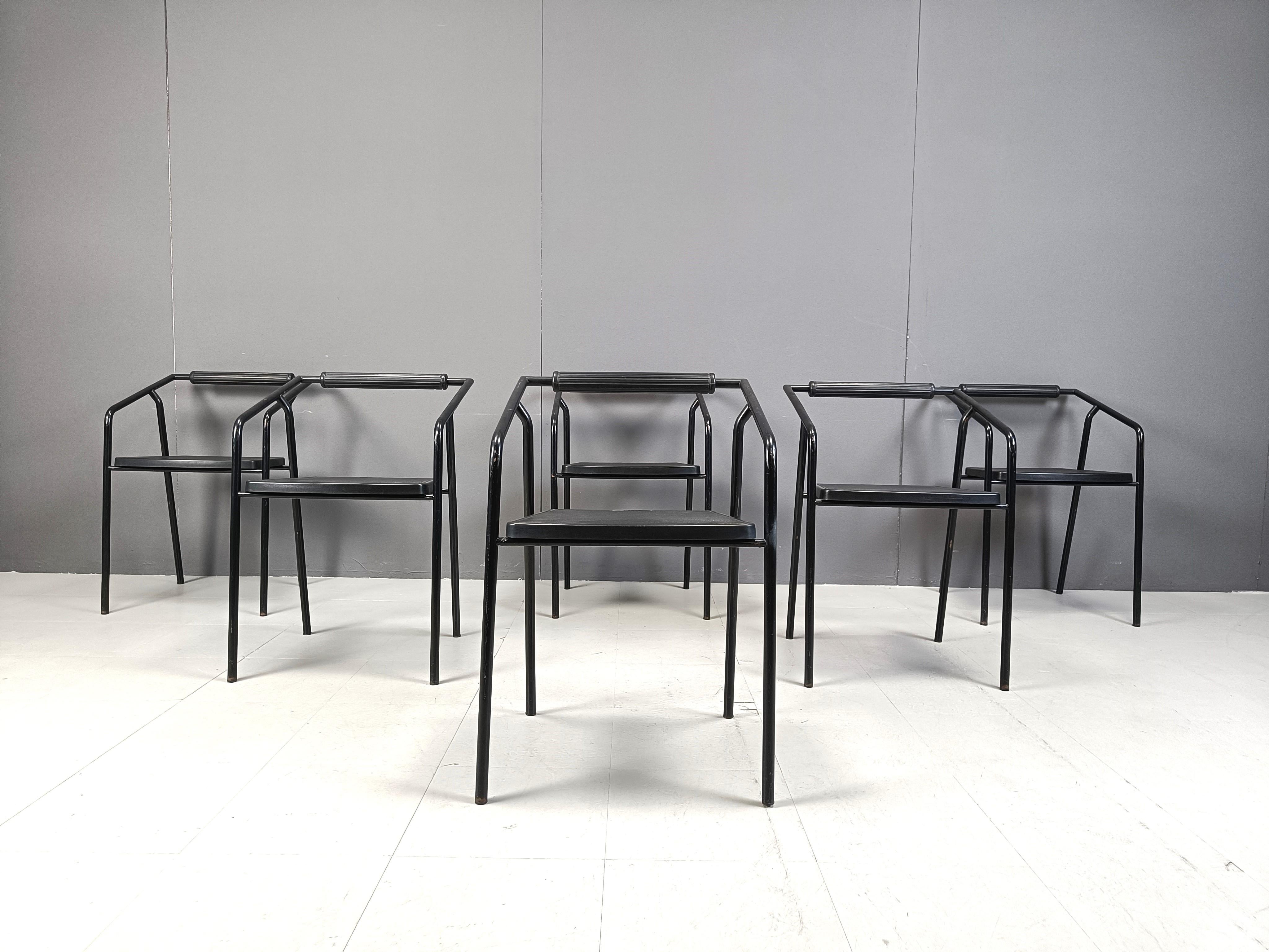 Italian Postmodern italian dining chairs by Lexis, 1990s For Sale