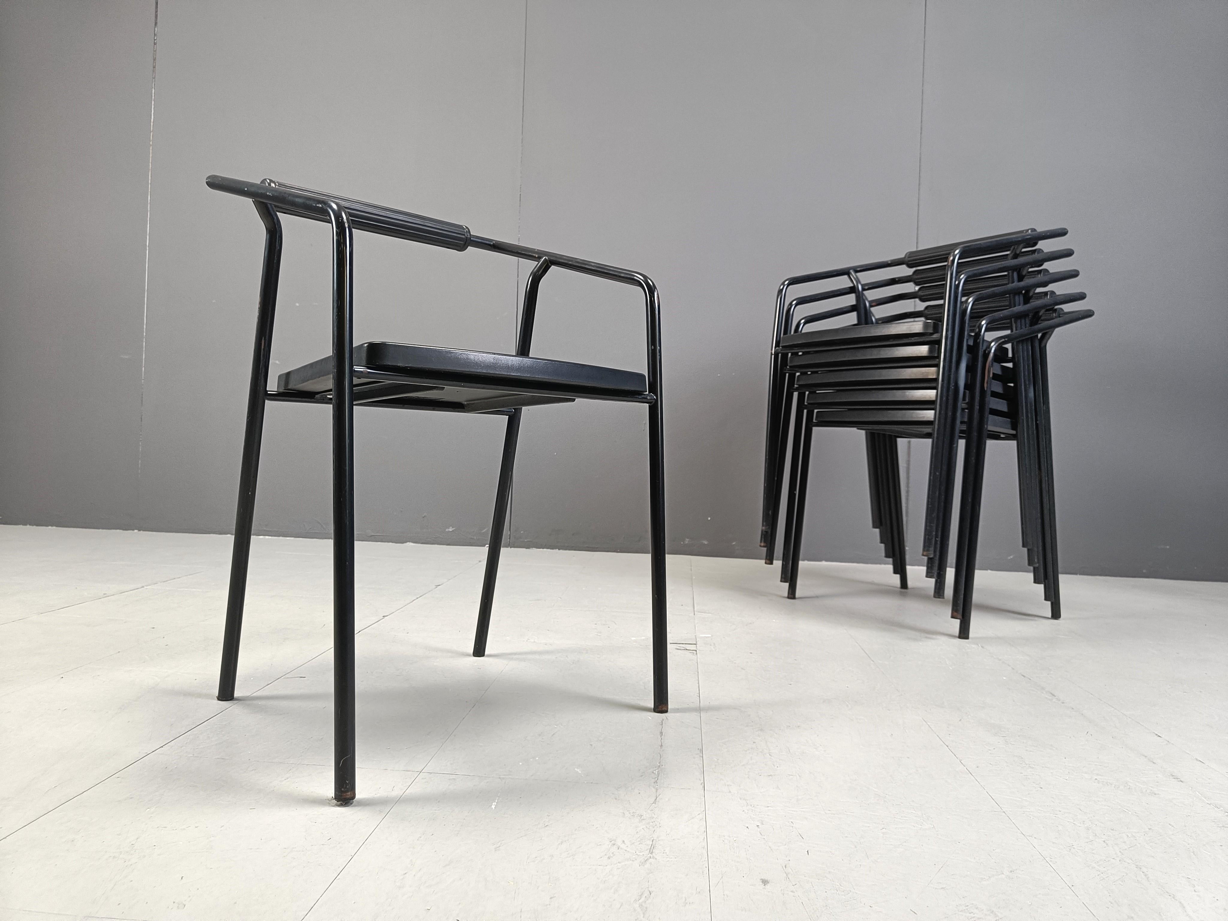 Postmodern italian dining chairs by Lexis, 1990s For Sale 1