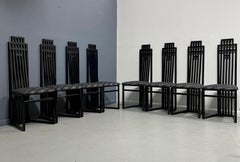 Postmodern Italian Dining Chairs in the Style of Pietro Costantini Set of Eight