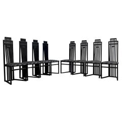 Postmodern Italian Dining Chairs in the Style of Pietro Costantini Set of Eight