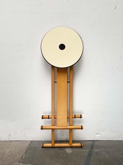 Silla taburete plegable italiana postmoderna de Enolinea, años 80