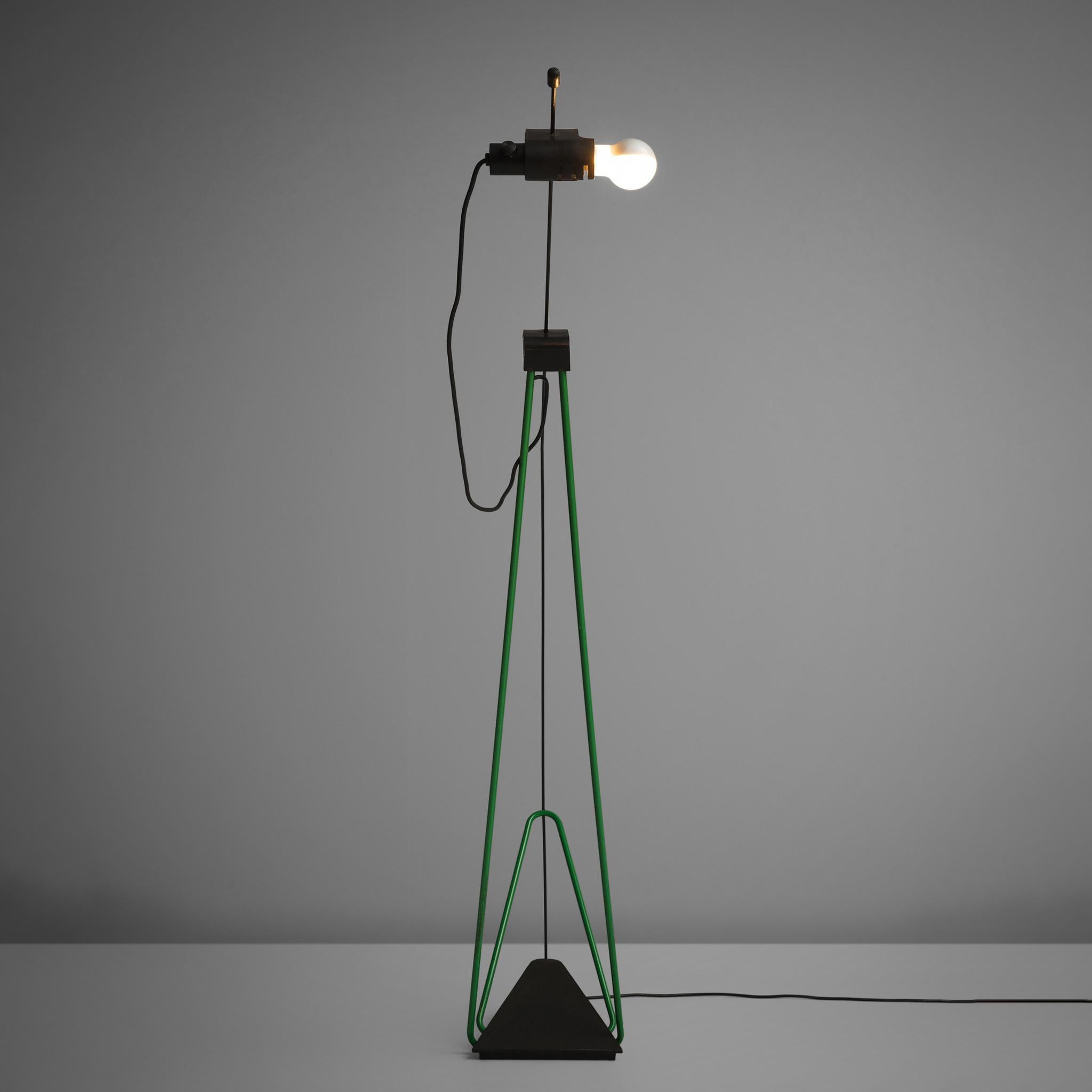Steel Postmodern Italian Geometric Floor Lamp
