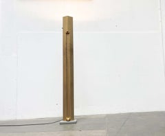 Postmodern Italian Golden Totem Floor Lamp Kazuhide Takahama Sirrah 1980s