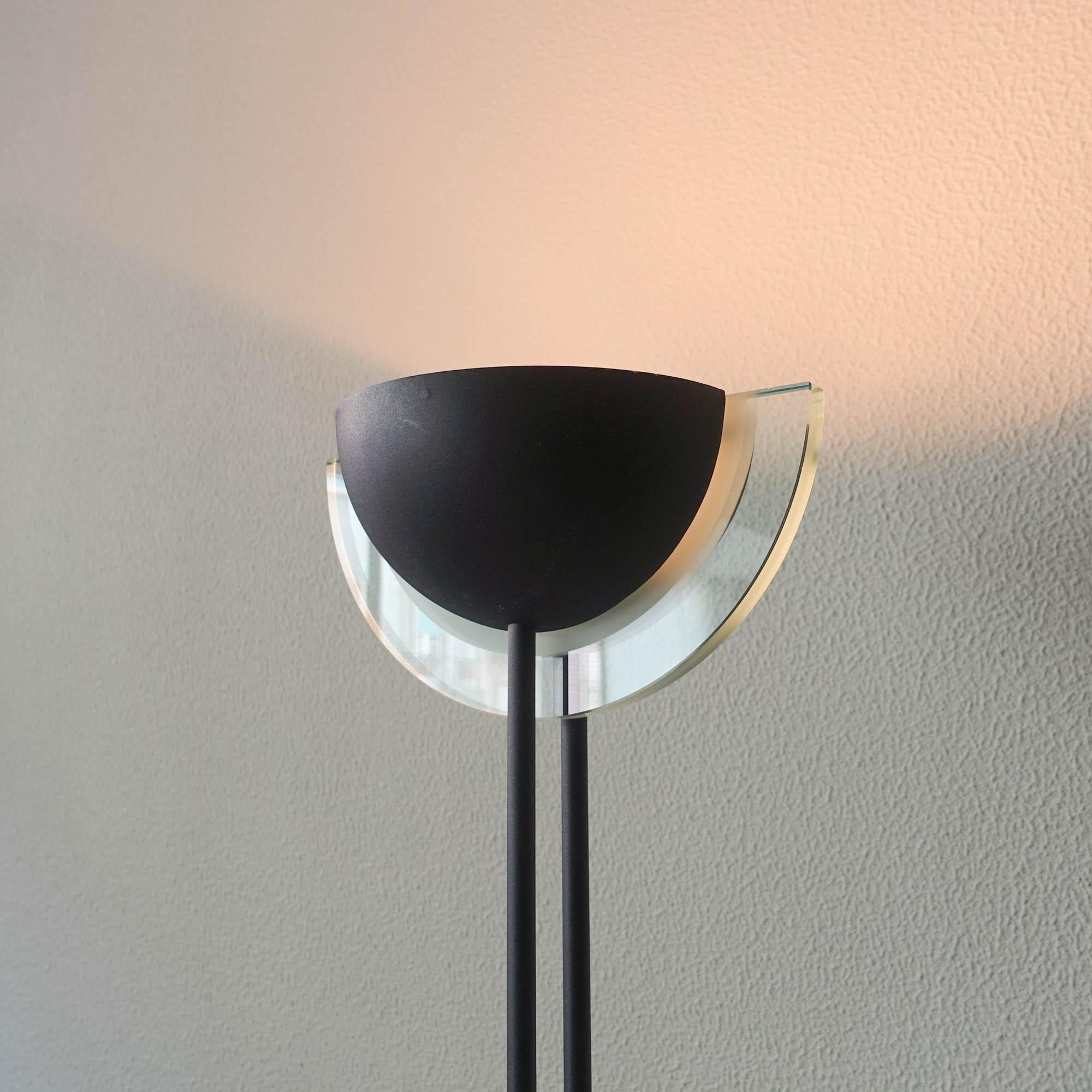 Post-Modern Postmodern Italian Halogen Floor Lamp by Relco, 1980's For Sale