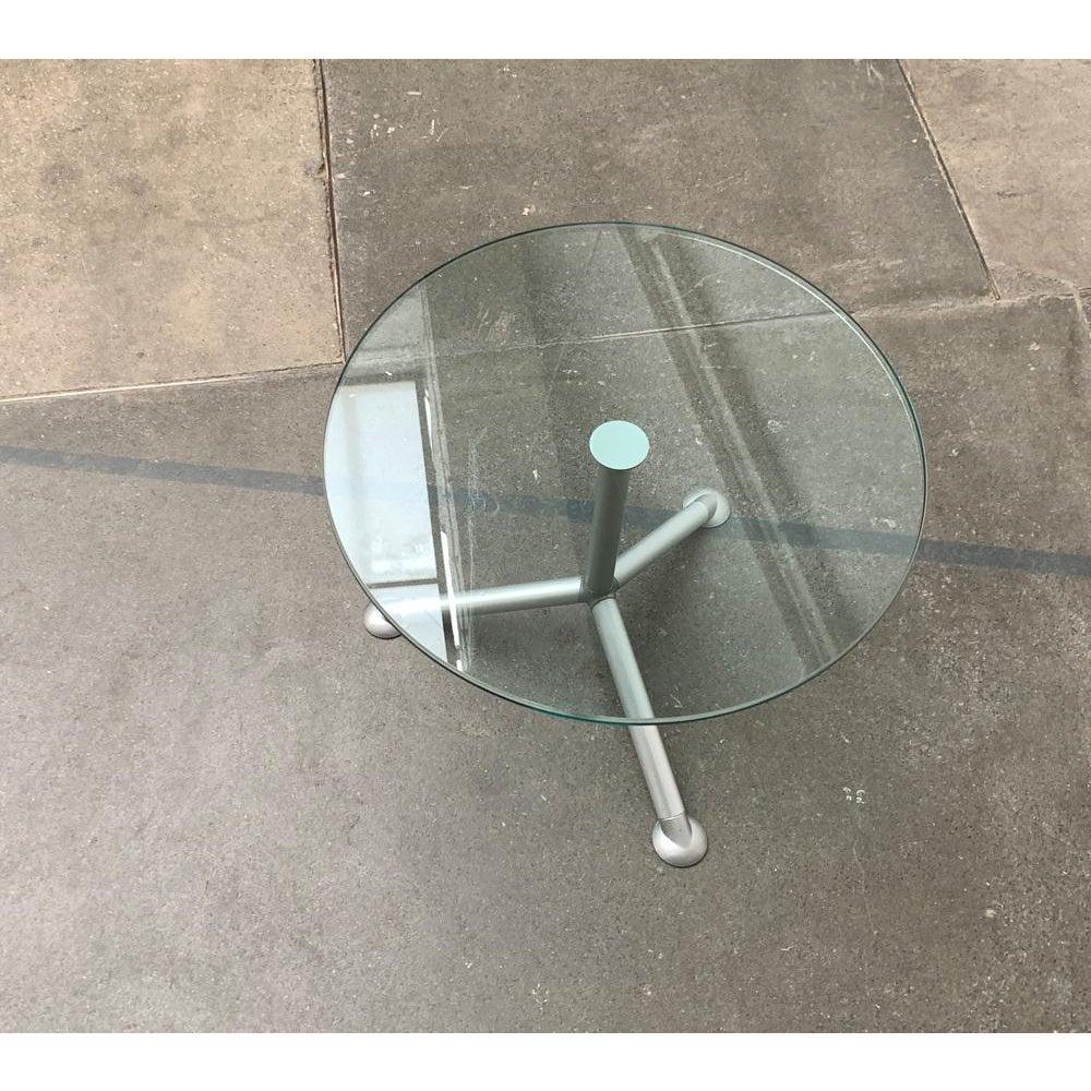 Postmoderner italienischer Beistelltisch aus Glas der Help-Serie aus Glas von Paolo Bistacchi für Albed (Metall) im Angebot