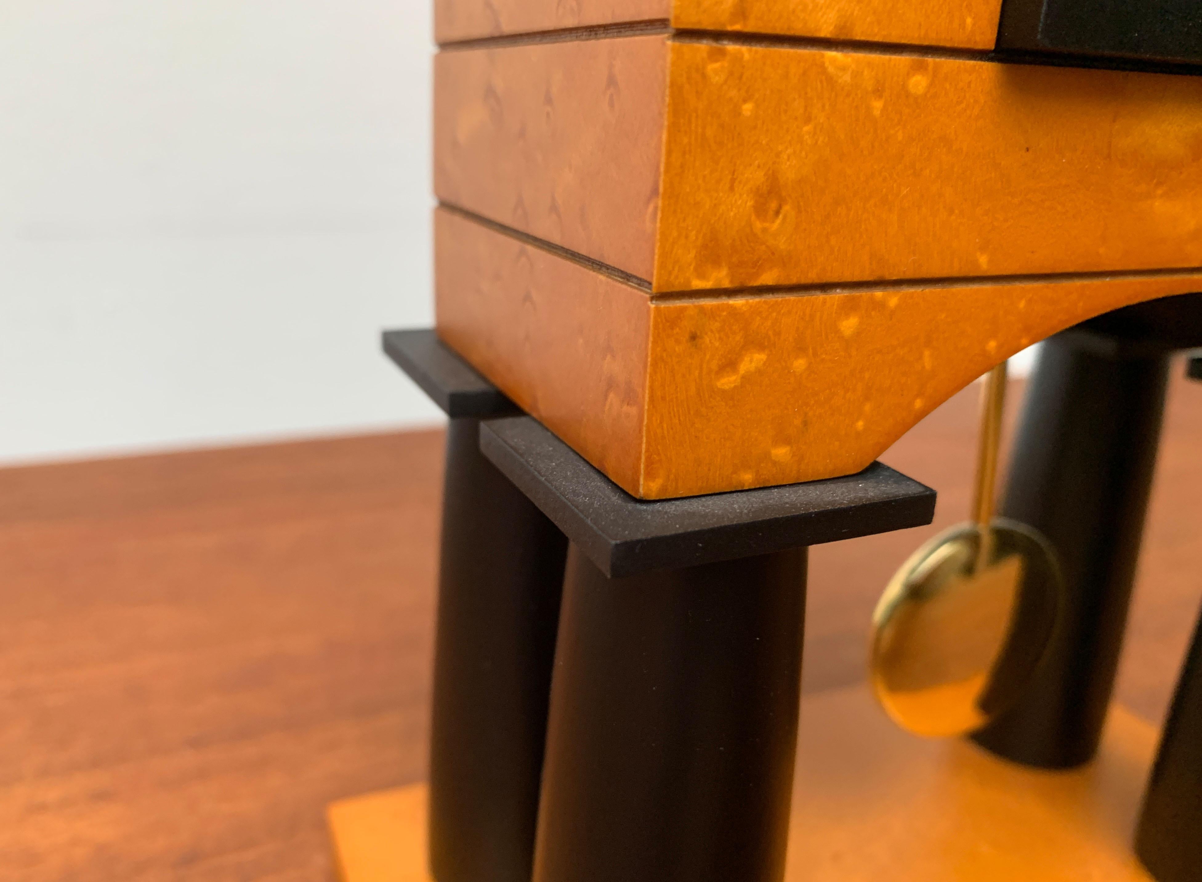 Postmodern Italian Mantel Clock by Michael Graves for Alessi, 1980s For Sale 1