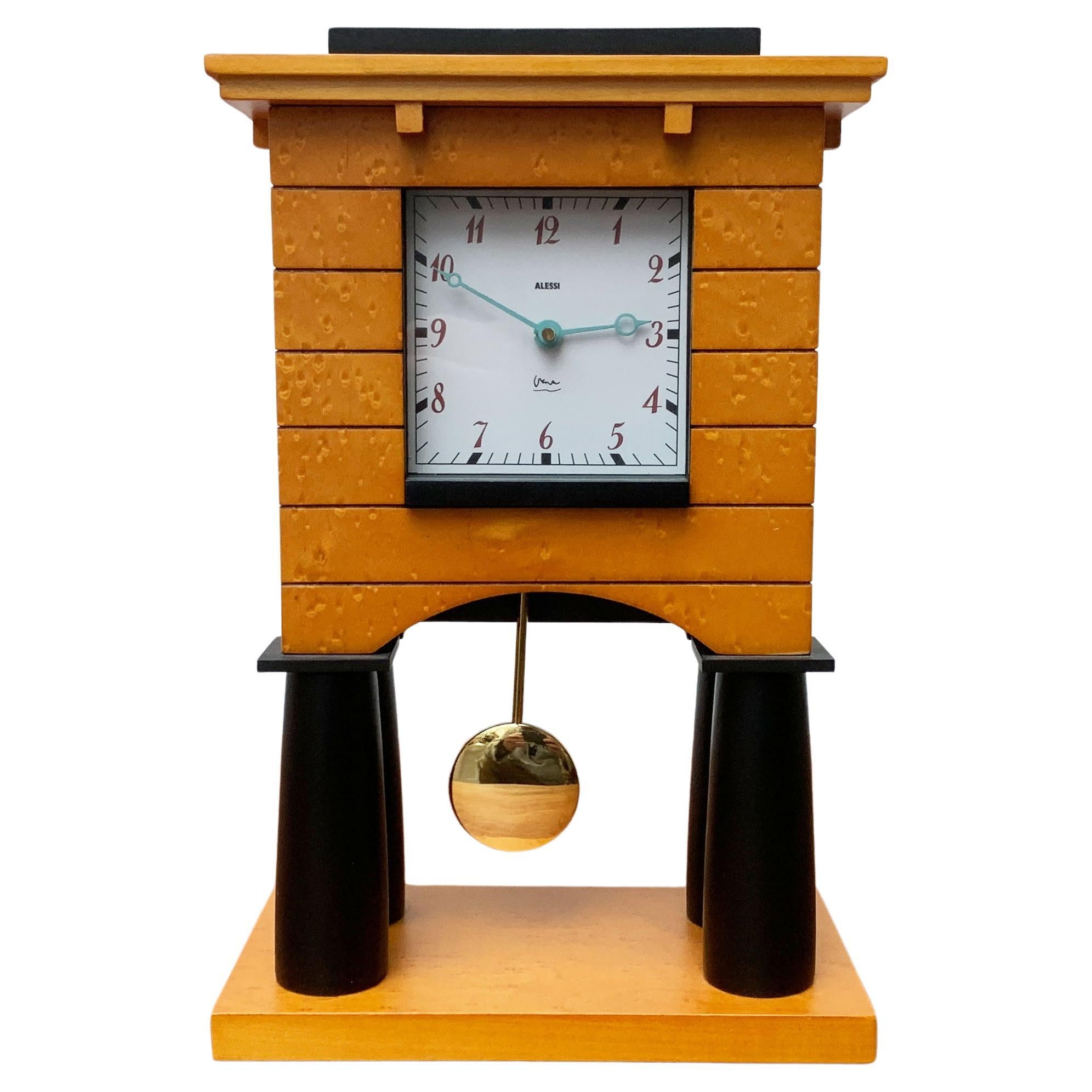 Postmodern Italian Mantel Clock by Michael Graves for Alessi, 1980s
