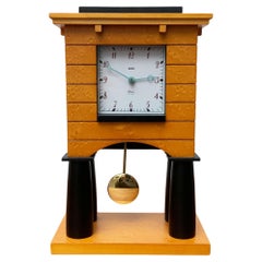 Postmodern Italian Mantel Clock by Michael Graves for Alessi, 1980s