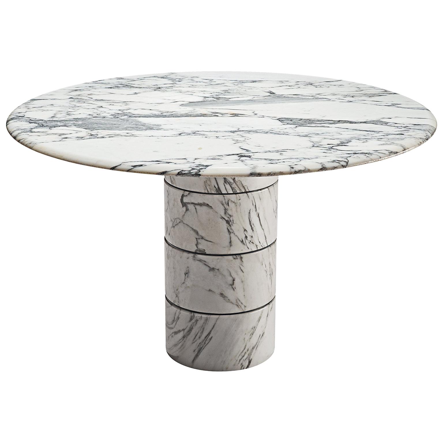 Postmodern Italian Marble Dining Table