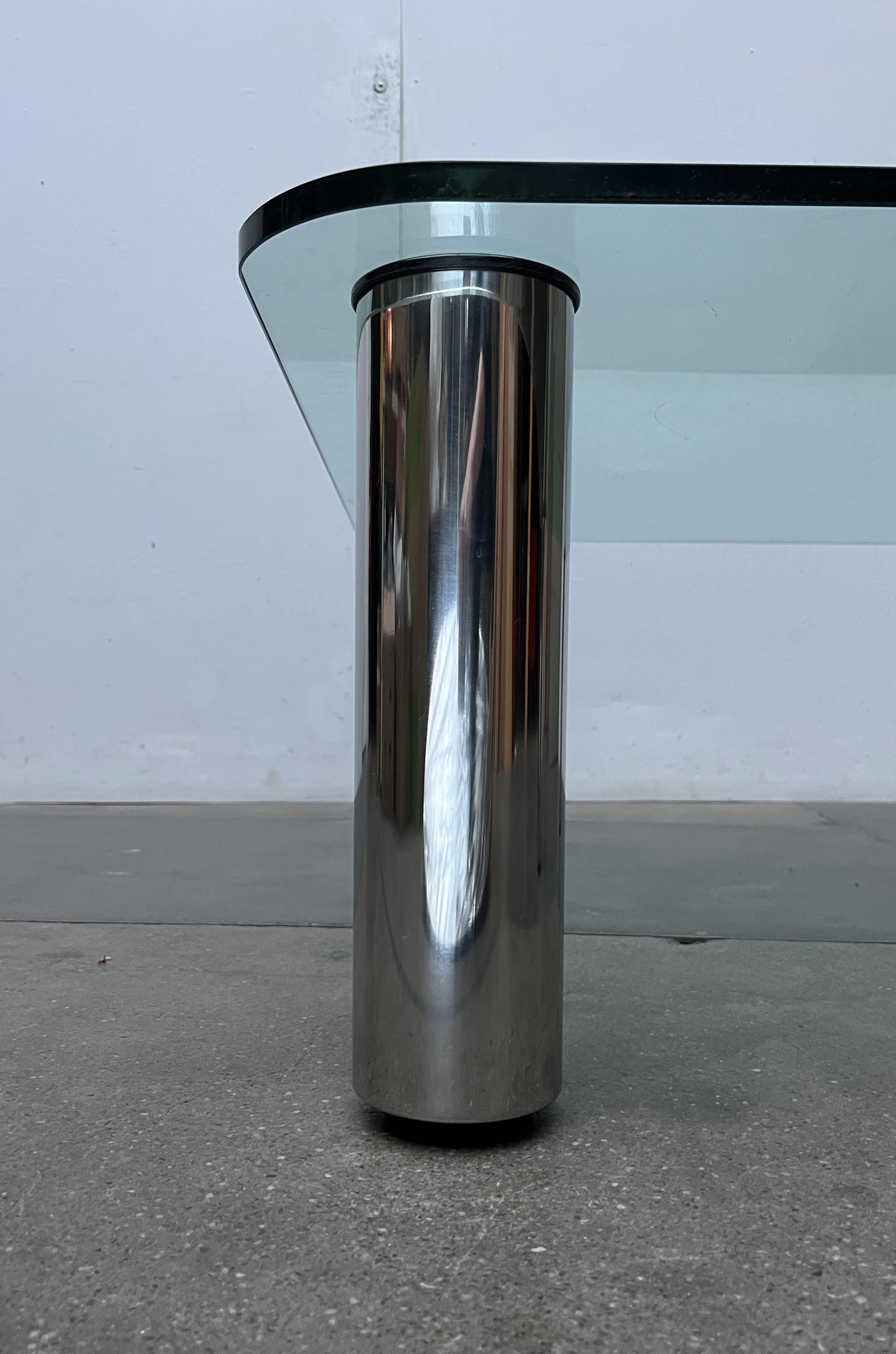 Postmoderner italienischer Marcuso-Couchtisch aus Glasglas von Marco Zanuso für Zanotta im Angebot 5