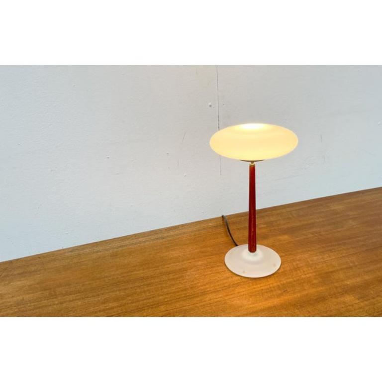 Glass Postmodern Italian Model Pao T1 Table Lamp by Matteo Thun for Arteluce, 1990s For Sale
