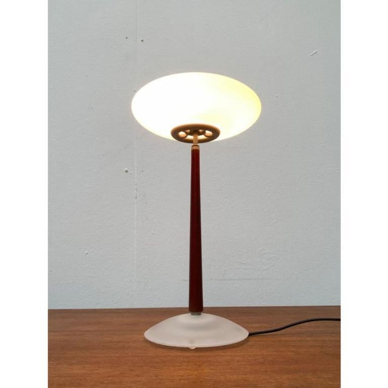 Glass Postmodern Italian Model PAO T1 Table Lamp by Matteo Thun for Arteluce, 1990s For Sale