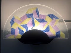 Postmodern Italian Murano Glass Pair of Wall Sconces, 1980s