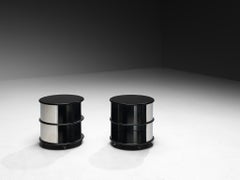 Postmodern Italian Pair of Bed or Side Tables