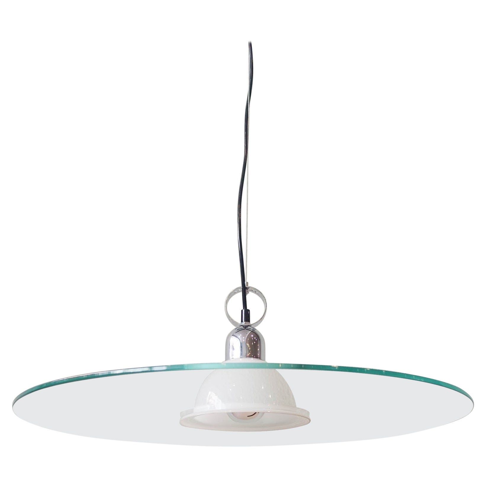 Lampada a sospensione italiana postmoderna, anni '80
