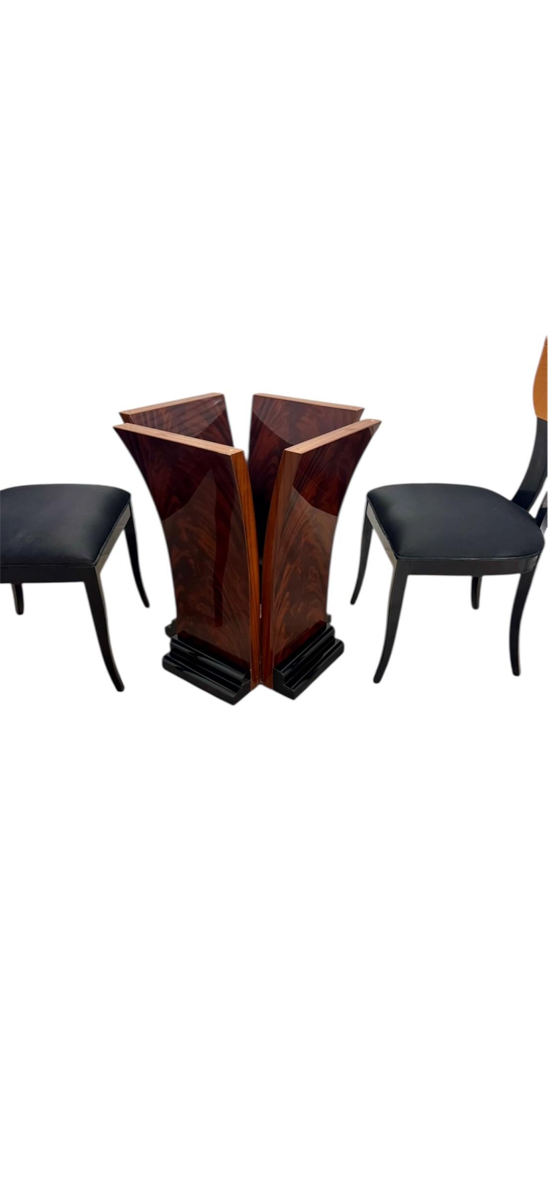 Postmodern Italian Pietro Costantini for Ello Lacquered Dining Table Base For Sale 6