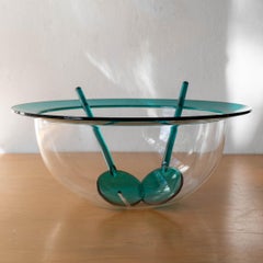 Postmodern Italian Rare Salad Bowl and Server Set