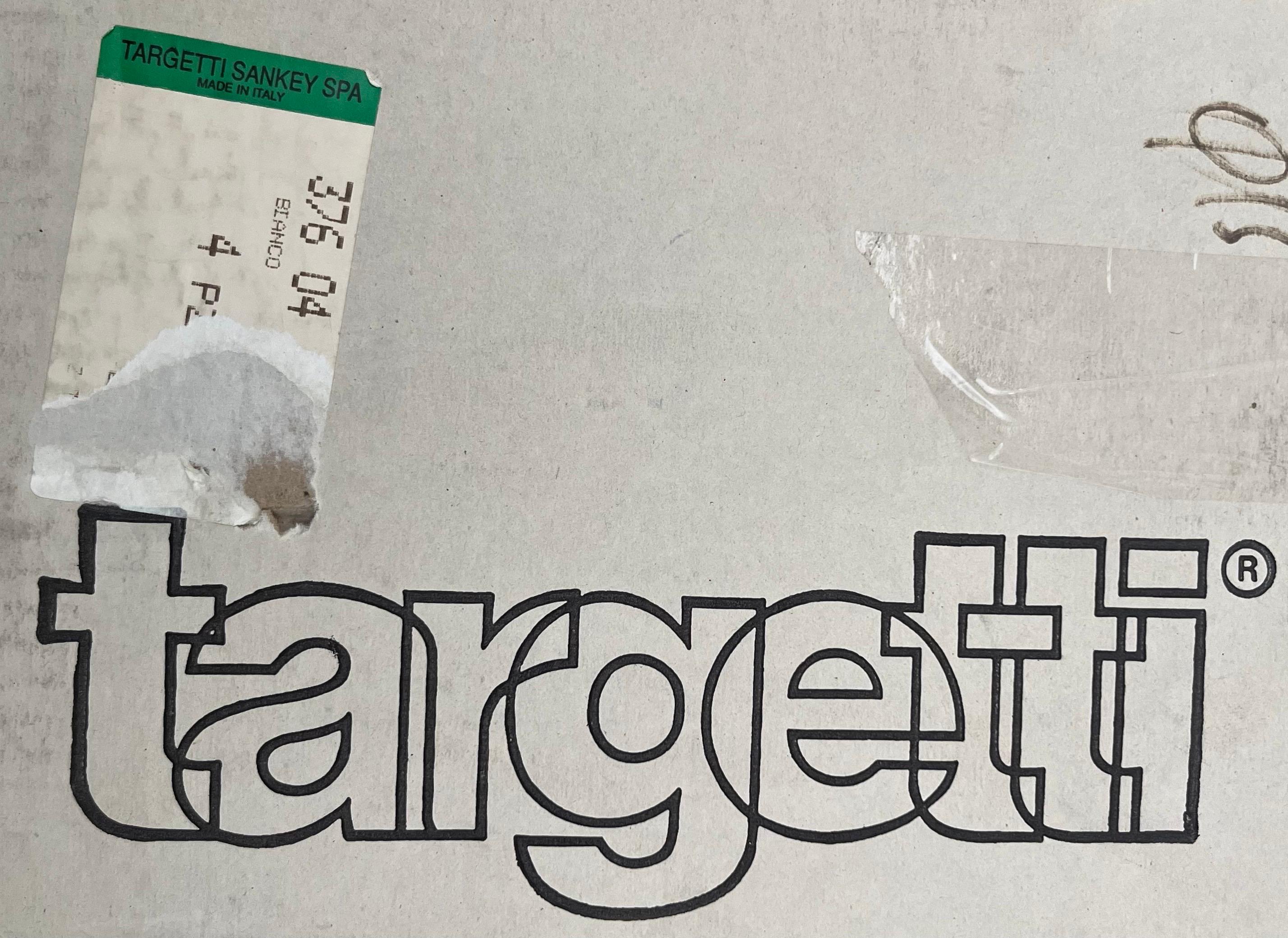 Set postmoderno italiano di quattro montature da incasso bianche di Targetti Sankey, anni '80 in vendita 9