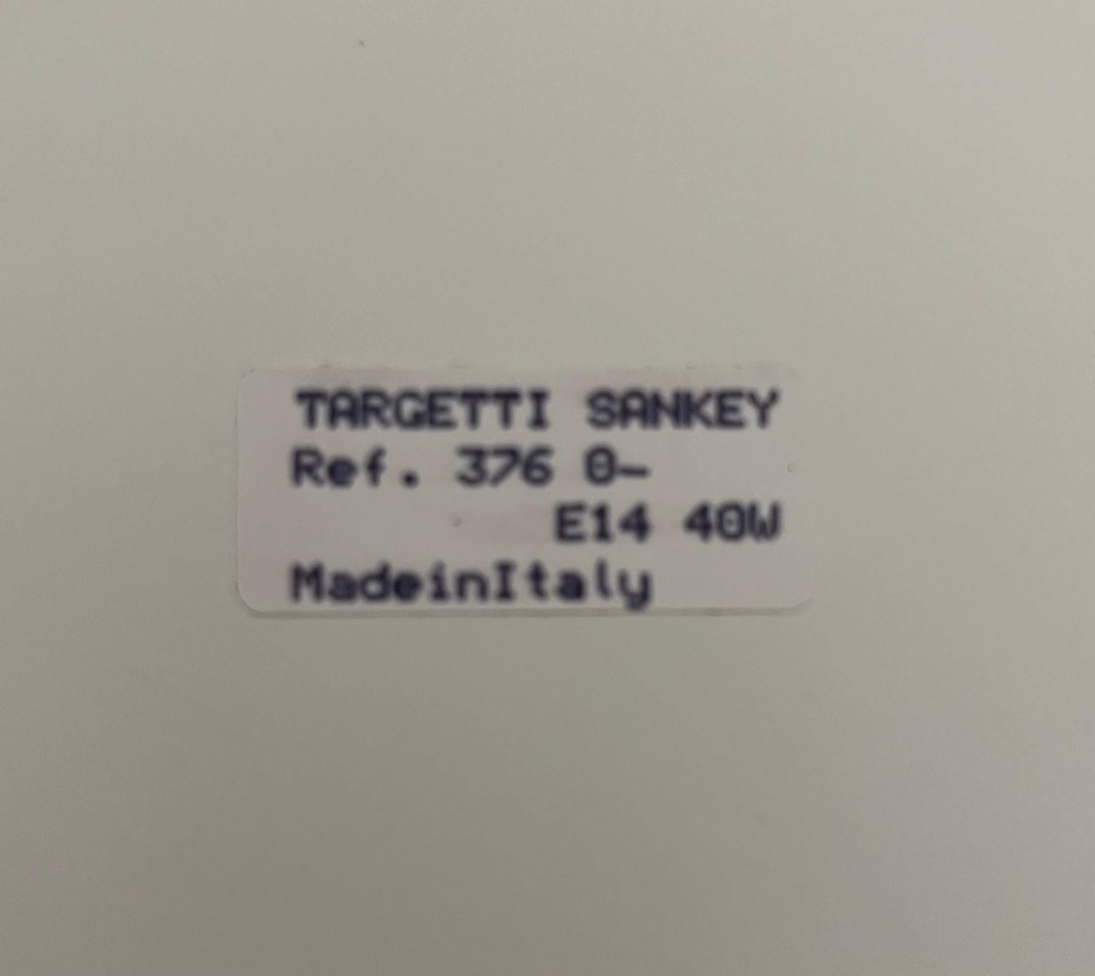 Set di sei applique da parete bianche postmoderne di Targetti Sankey, anni '80 in vendita 3